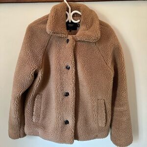 ONLY Women's Cozy Tan Teddy Jacket